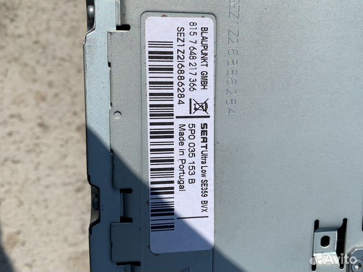 Штатная Автомагнитола на Seat