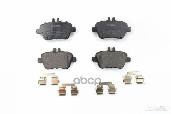 Колодки тормозные дисковые зад GDB1920ZFR ZF Ru