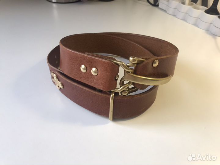 Кожаный ремень под заказ