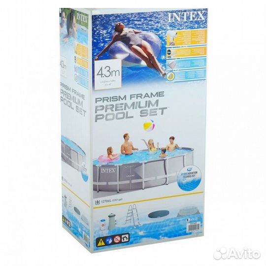 Бассейн 457x107см+насос+лестница+тент Новый