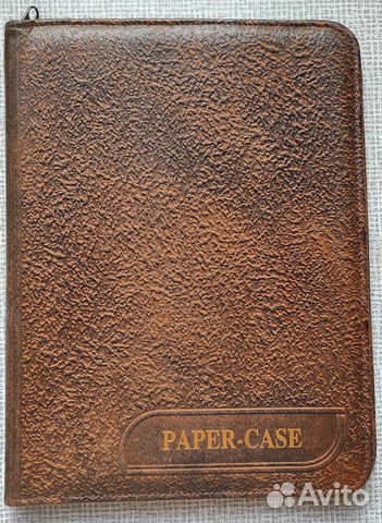 Кожаная папка А4