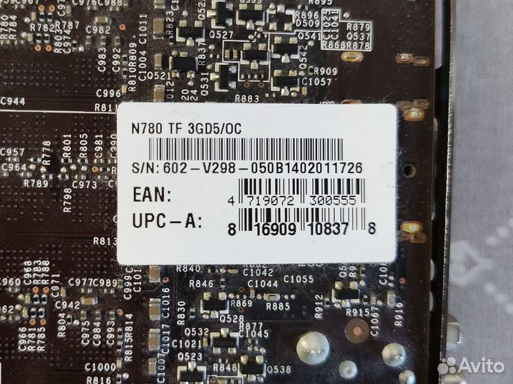 Видеокарта MSI GTX 780 3GB