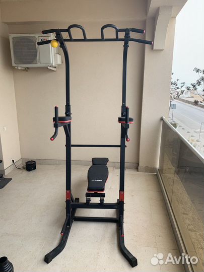 Турник-пресс-брусья со скамьёй Unix FIT Power Towe
