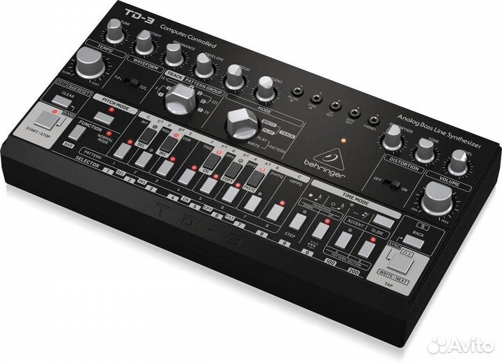 Аналоговый басовый синтезатор Behringer TD-3-BK