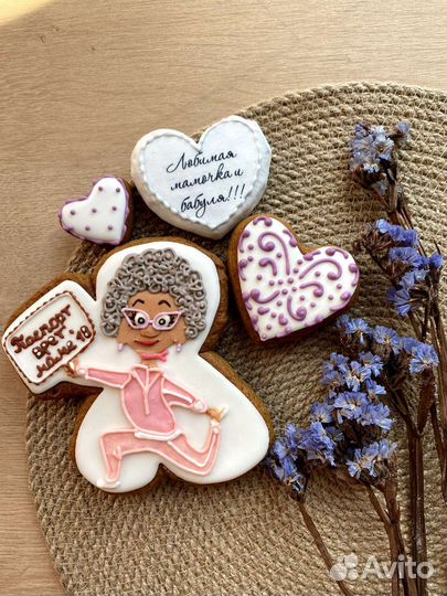 Пряники топпер на торт