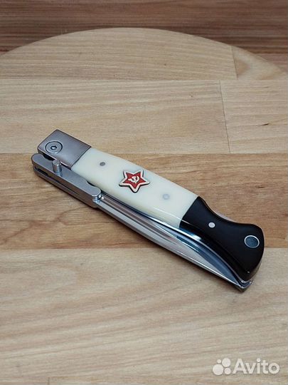 Нож финка нквд складная белая