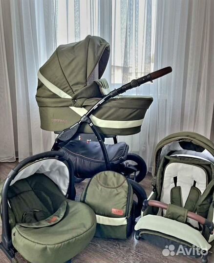 Коляска verdi optima 3 в 1 идеальная