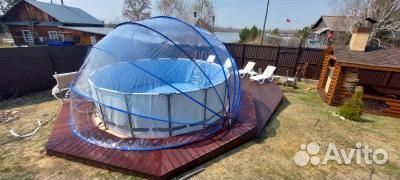 PT450-B и G Pool Tent 4,5м до 366х122 серый. синий