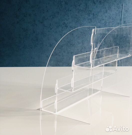 Прозрачная полка подставка для масел, оргстекло