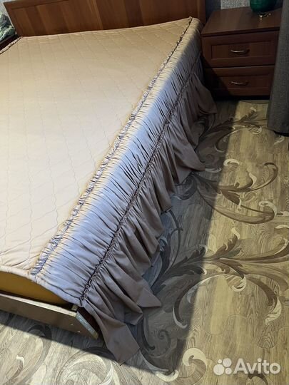 Плед покрывало бежевое