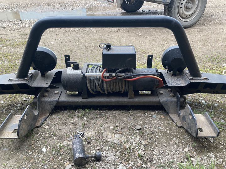 Силовой бампер на ниву с лебедкой 8000lb