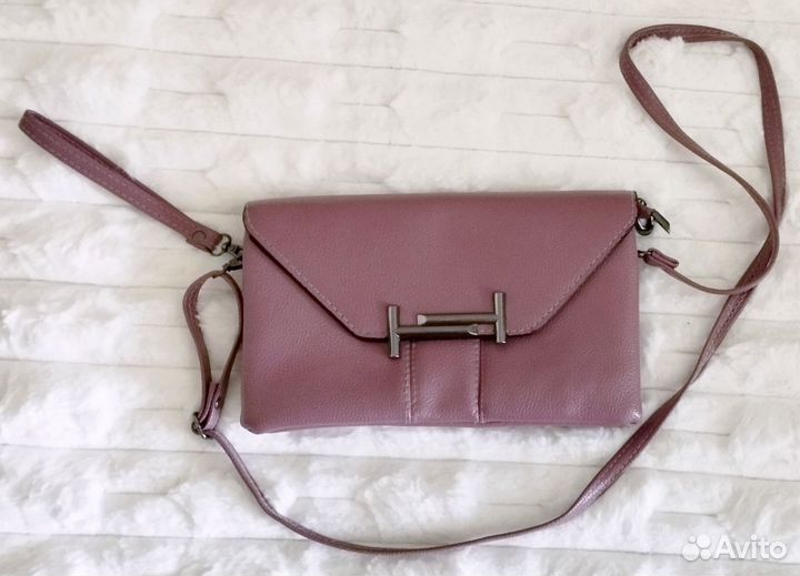 Женский кожаный клатч