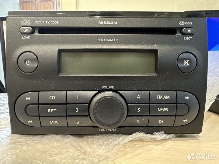 Штатная магнитола Nissan micra k12 с чейнджером