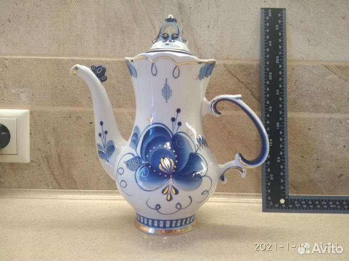 Гжель кофейник