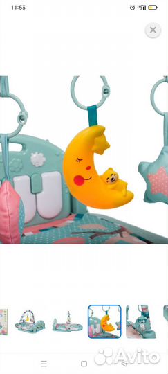 Игровой коврик с пианино