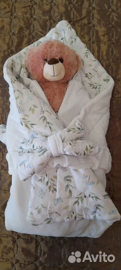 Конверт, набор на выписку, крещение +слинг подарок