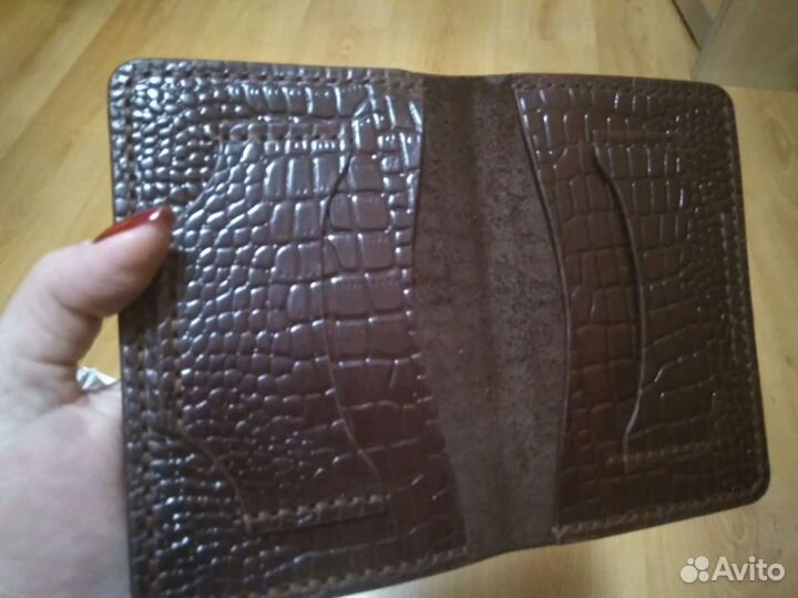 Обложка на паспорт кожанная ручная работа