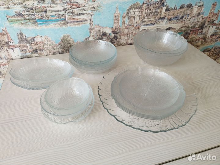 Набор столовой посуды из стекла 20 предметов