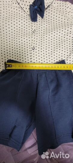 Костюм для мальчика 86 р. Рубашка+шорты+бабочка