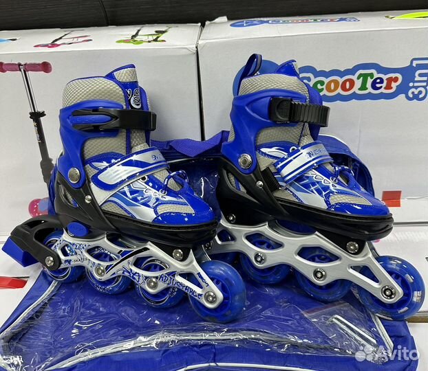 Ролики детские новые с защитой