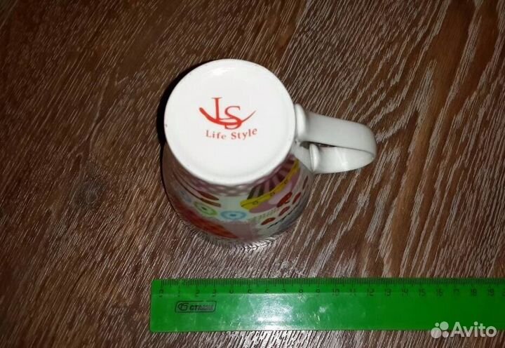 Керамическая кружка с ложечкой в упаковке