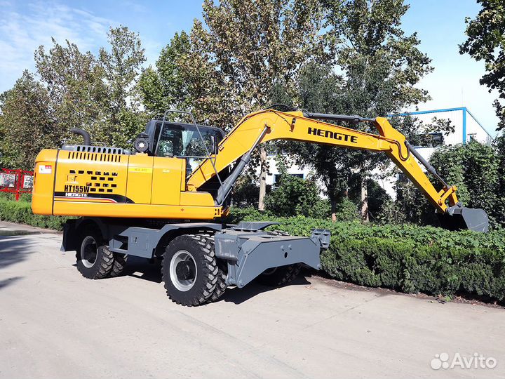 Колёсный экскаватор HENGTE HT160W, 2023