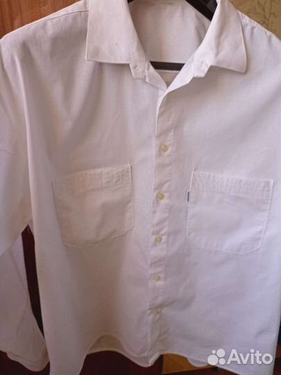 Рубашка белая СССР р.176, ворот 43