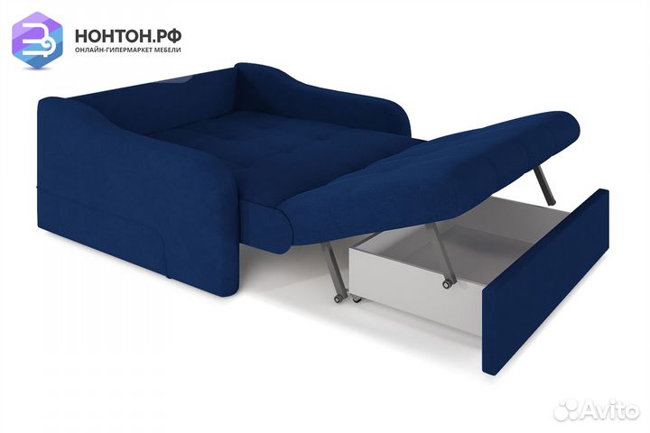 Диван аккордеон Лидер синий