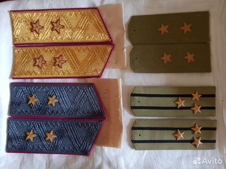 Генеральские, офиц. погоны, пуговицы, эмблемы СССР