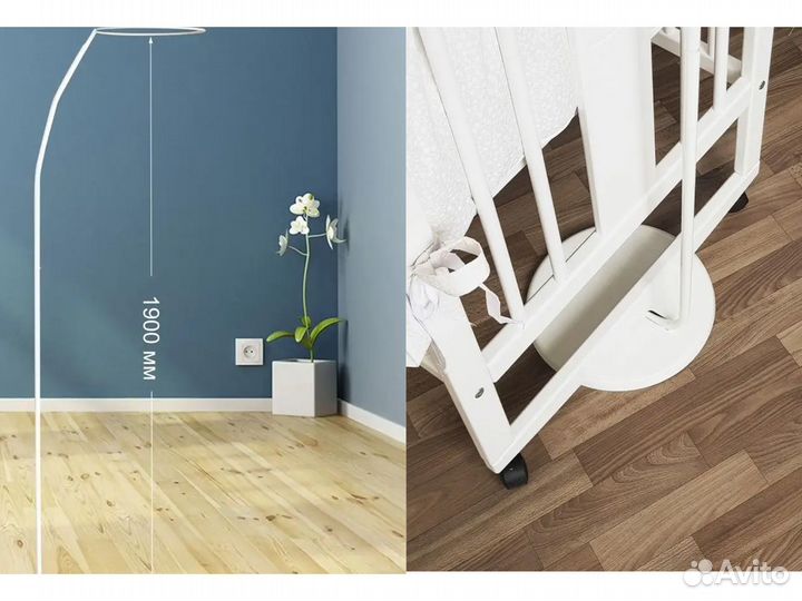 Балдахин на детскую кроватку с держателем