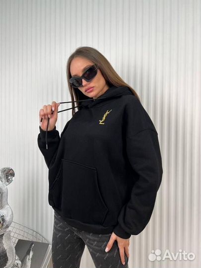 Худи на флисе YSL S.M.L