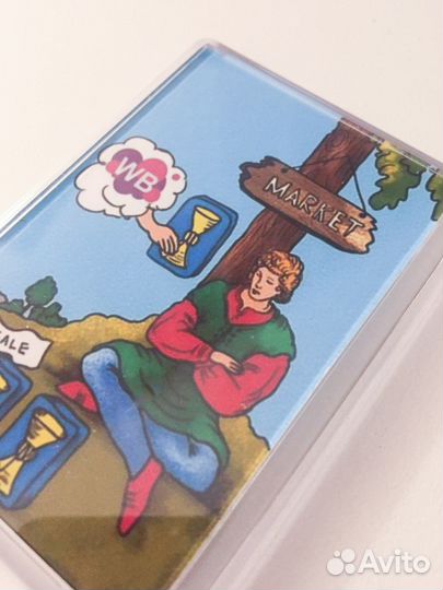 Магнит таро 4 кубков