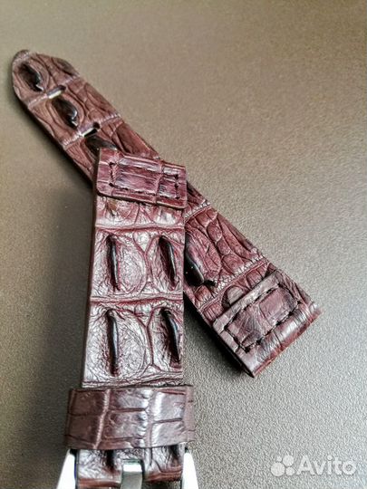 Ремень для часов из гребня крокодила/ручная работа