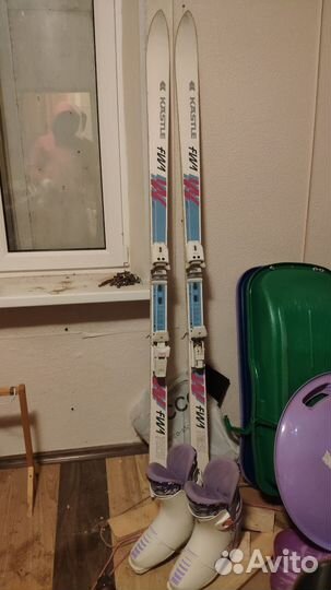 Горные лыжи с ботинками