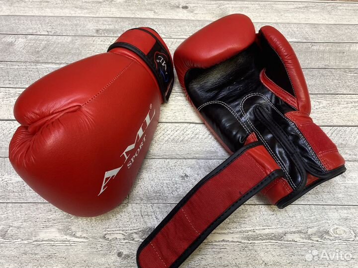 Перчатки боксерские AML кожаные