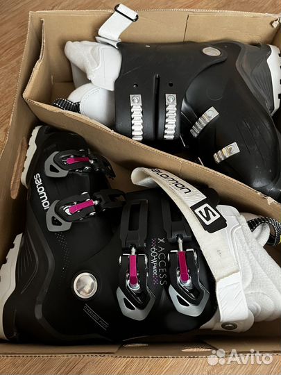 Горные лыжи и ботинки женские бу