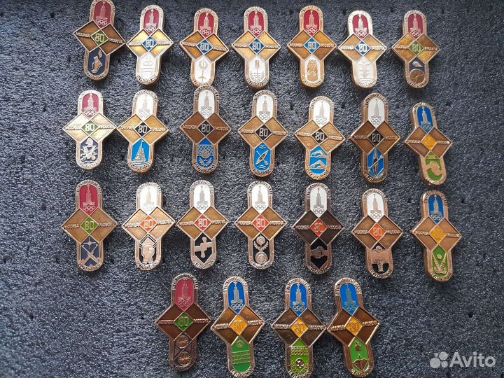 Значки СССР олимпиада 80