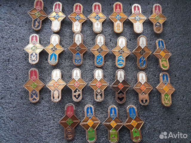 Значки СССР олимпиада 80