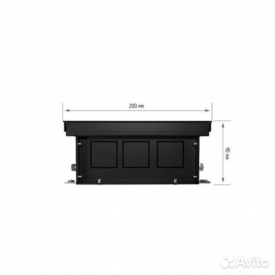 Внутрипольный конвектор с естественной конвекцией