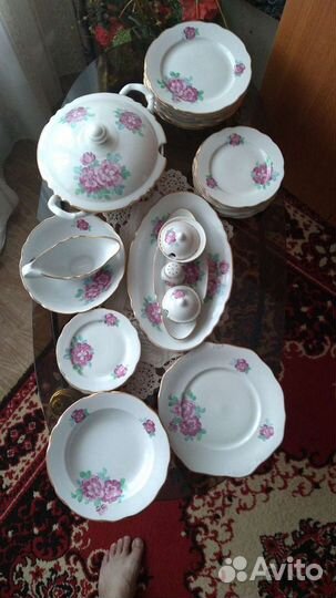 Столовый сервиз фарфор Дулёво