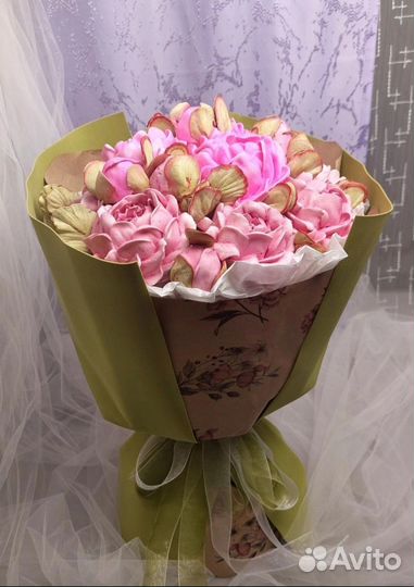 Съедобные букеты из зефира, сладкий подарок