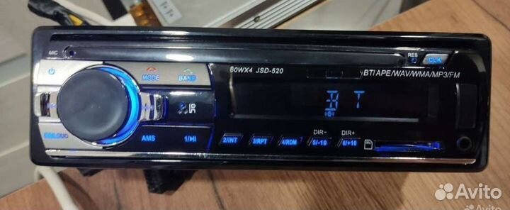 Магнитола 1дин BT/AUX/USB