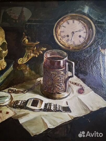 Картина масло картон Файзулин Ильяс