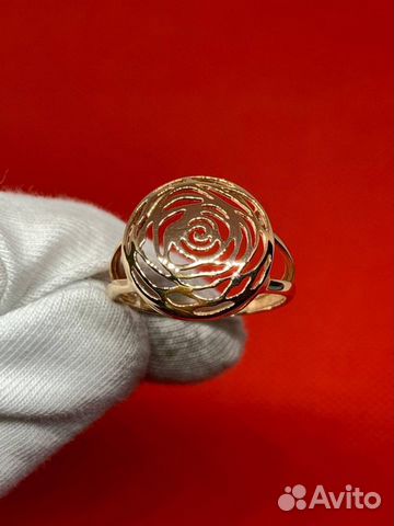 Золотое кольцо новое 18.5 размер