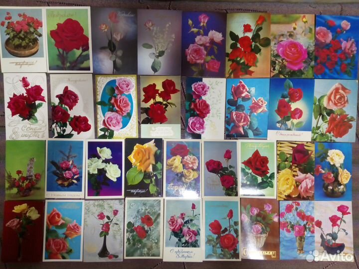 Поздравительные открытки с розами