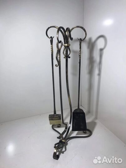 Кованый каминный набор