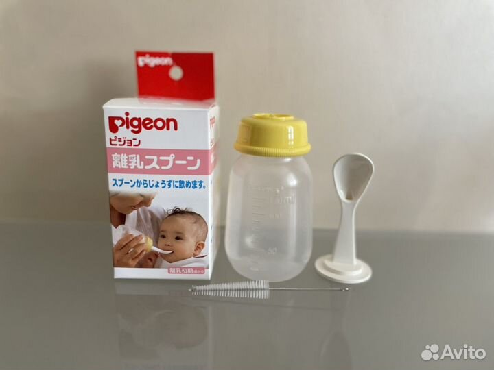 Бутылочка с ложкой Pigeon