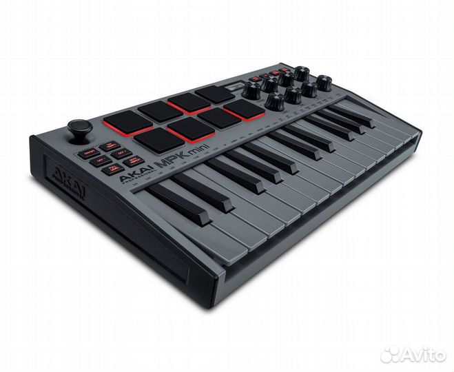 Akai MPK mini 3 grey новая midi-клавиатура серая