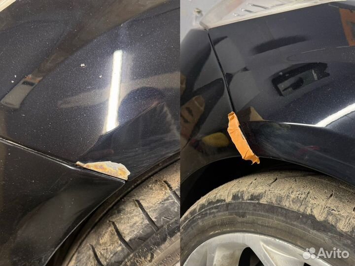 Локальная покраска царапин сколов ржавчины