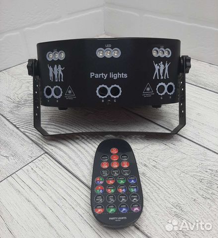 Лазерная светомузыка RGB LED+уф-светодиоды